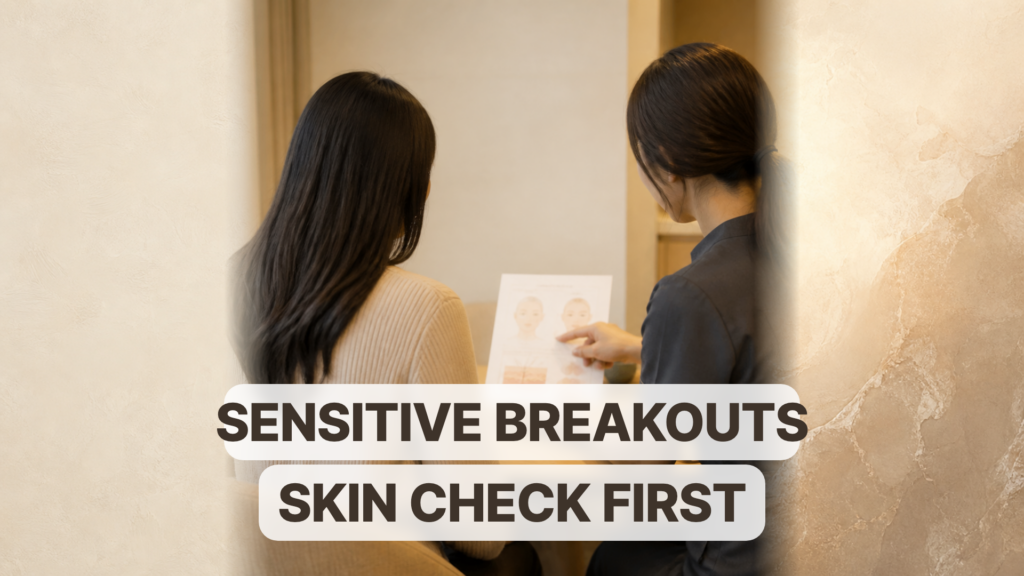 Incheon Breakout-Prone Skin Care Review: Checking the Skin Before Each Session
