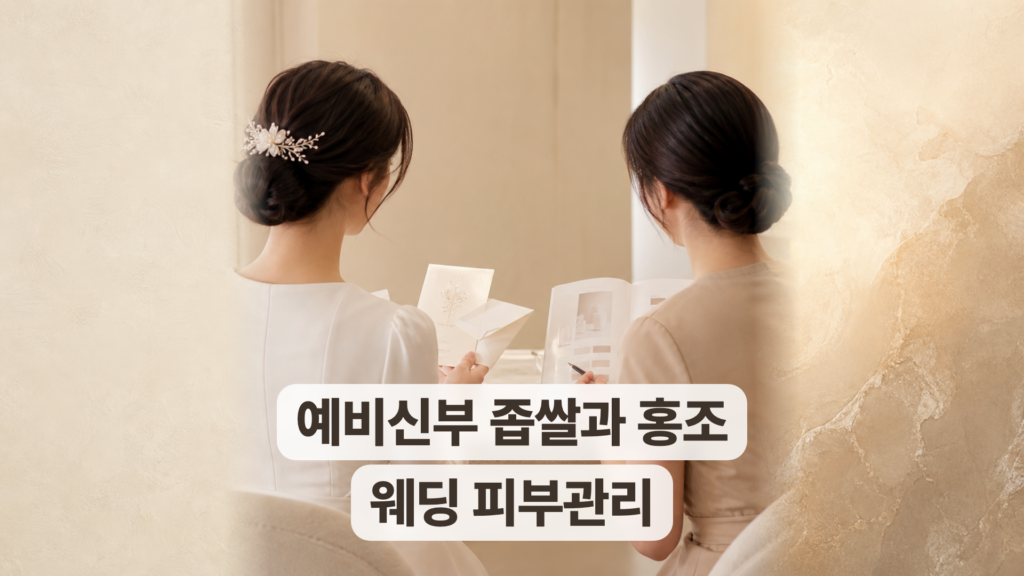 인천 웨딩 피부관리 후기, 좁쌀과 홍조로 고민한 예비신부