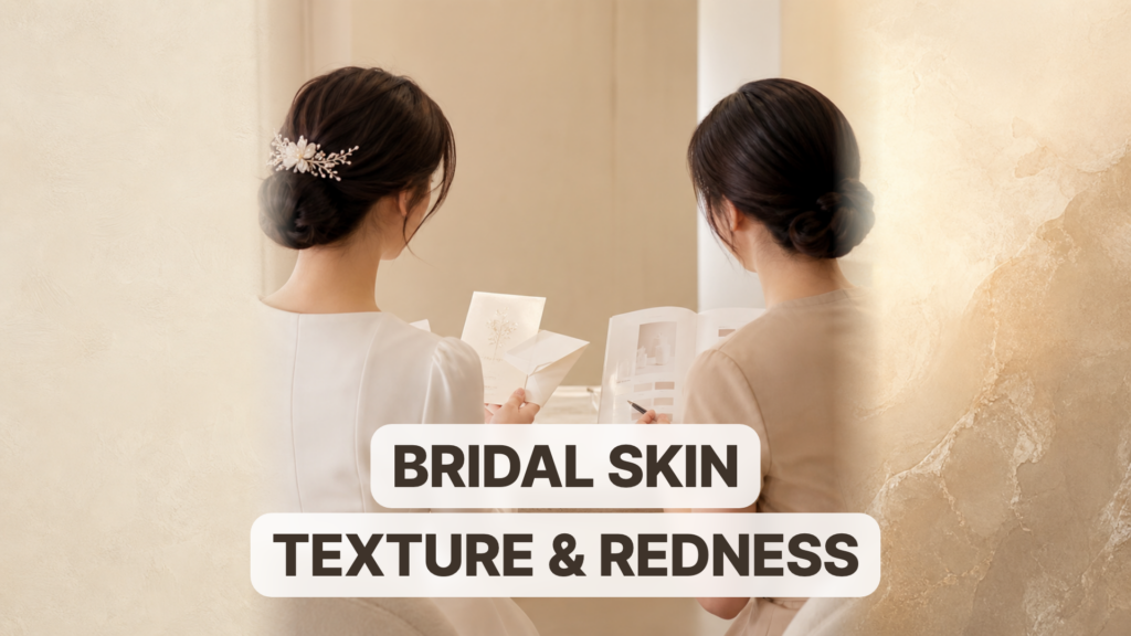 Incheon Bridal Skin Care Review: Texture and Redness Before the Wedding