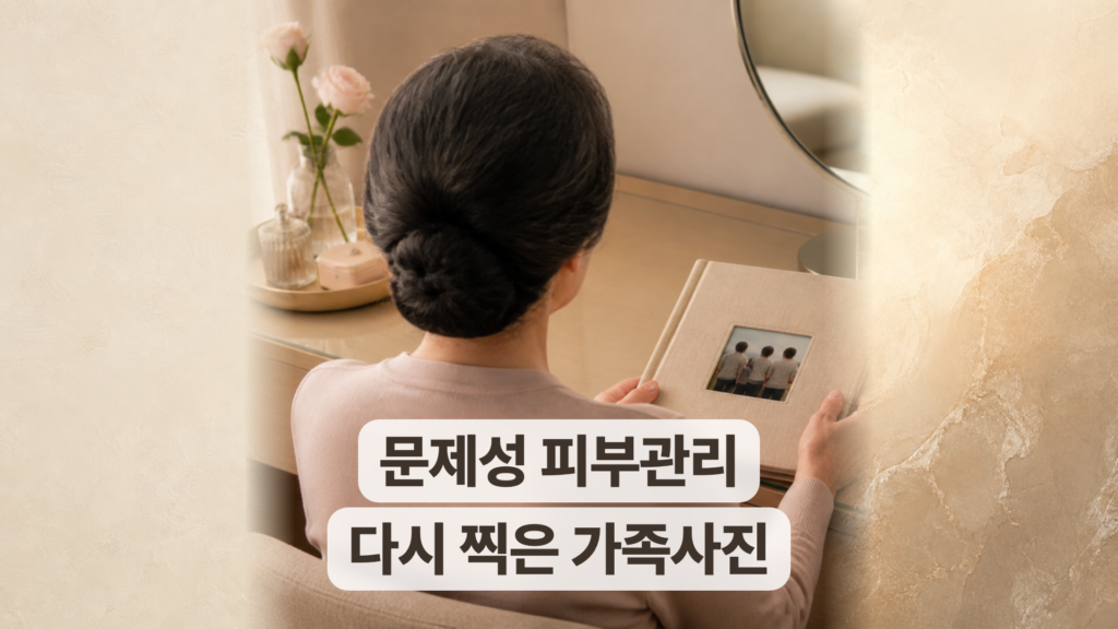 인천 문제성 피부관리 후기, 가장 먼저 가족사진부터 찍으셨습니다