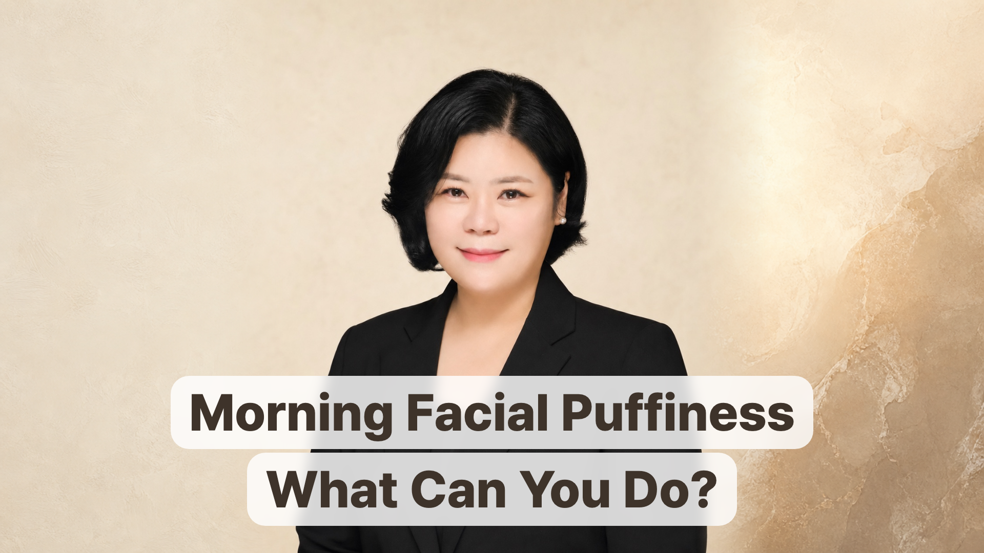 Shin In-ok introduces a gentle routine for morning facial puffiness