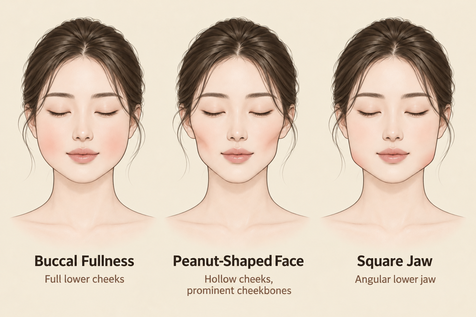 Three facial contour concerns