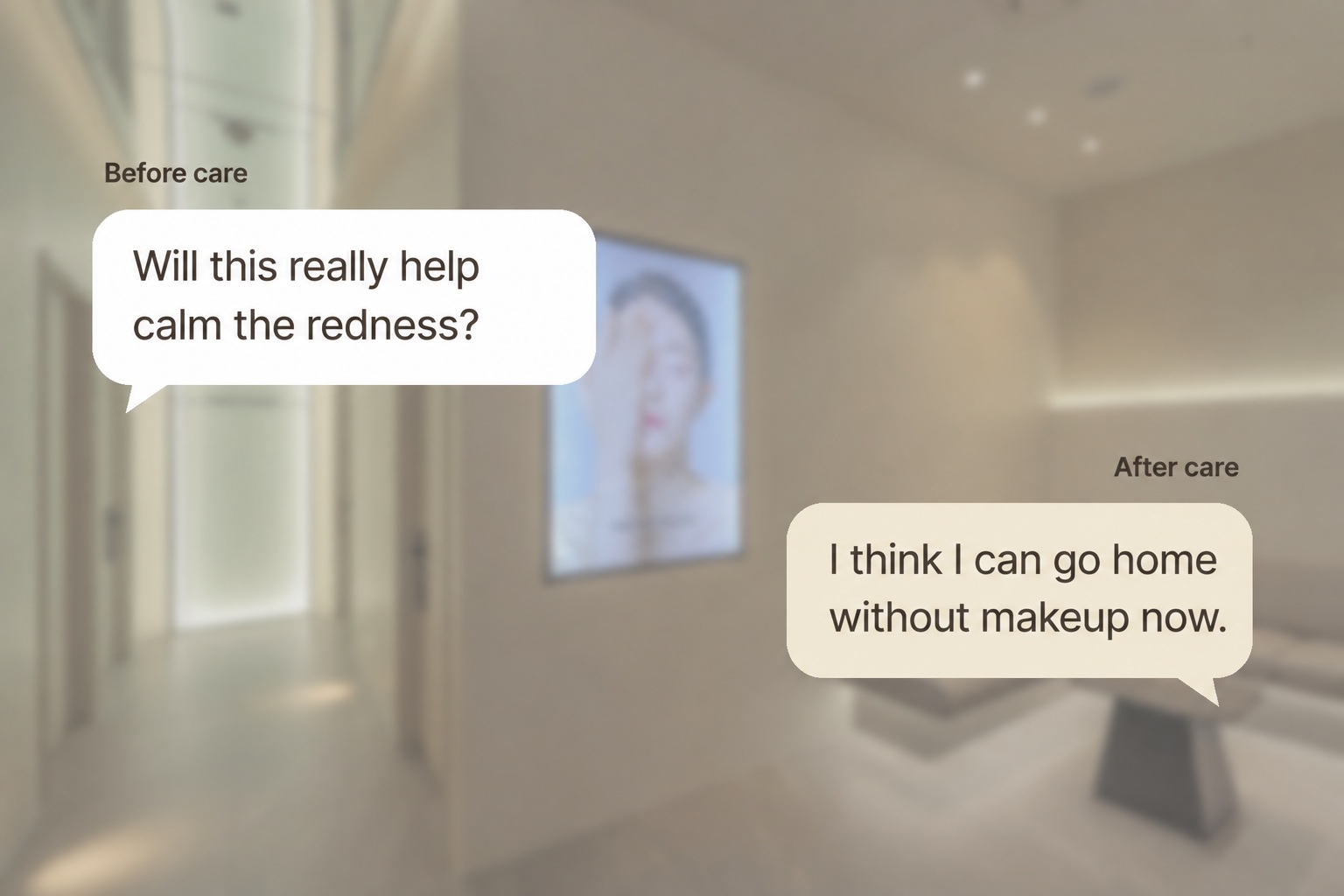 Client comments before and after care