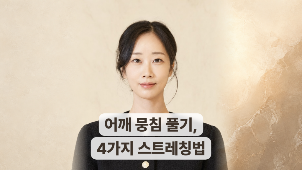 어깨 뭉침 풀기, 집에서 따라하는 4가지 스트레칭법
